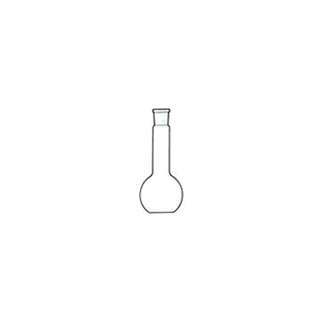 Matraccio fondo piatto collo lungo borosilicato
